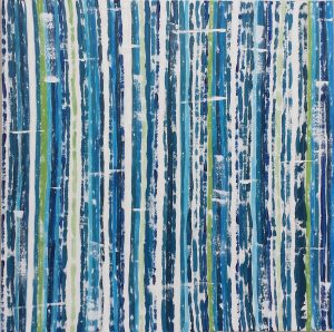original abstract painting teal blue green