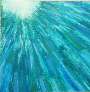 abstract art ocean painting